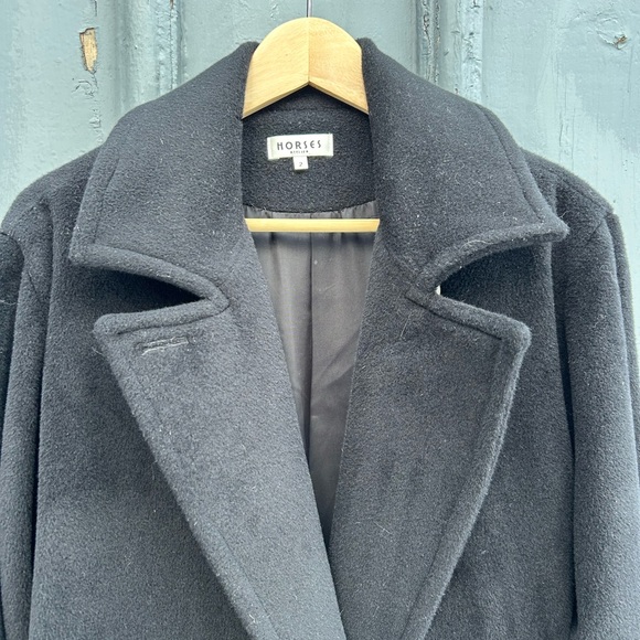 Horses Atelier Oversized black “The Winter” wool Coat, size “2” - Picture 12 of 15